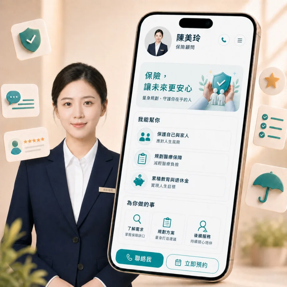 1 Page 個人品牌推薦成果範例二
