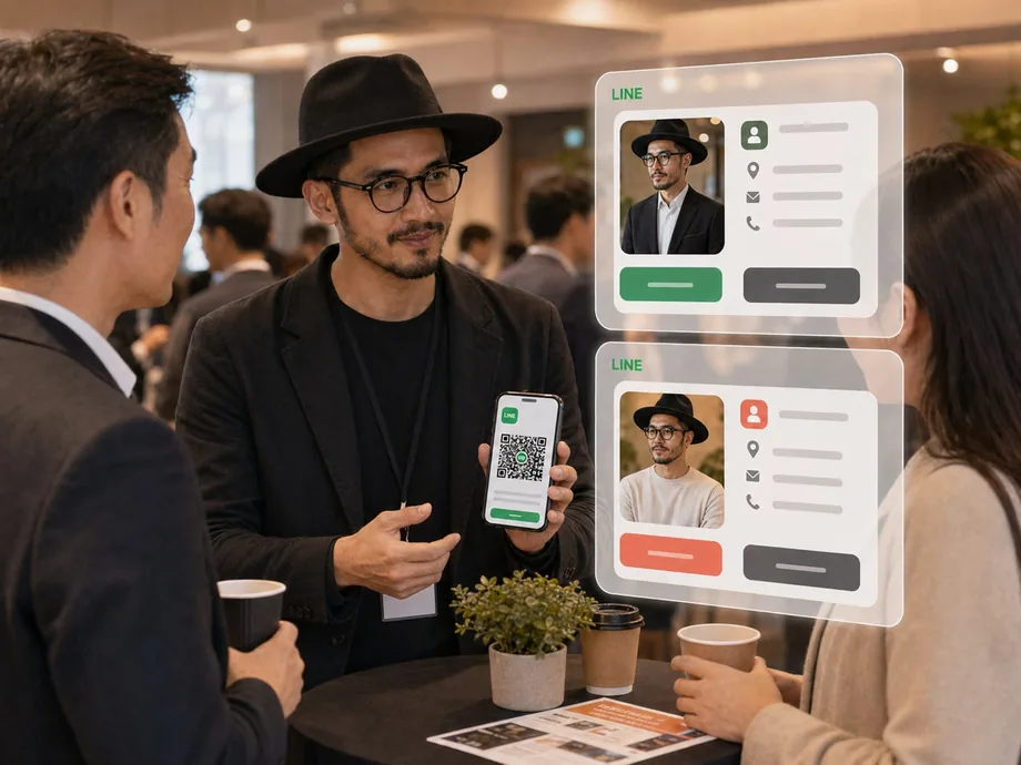 不同情境分享 LINE 名片心得